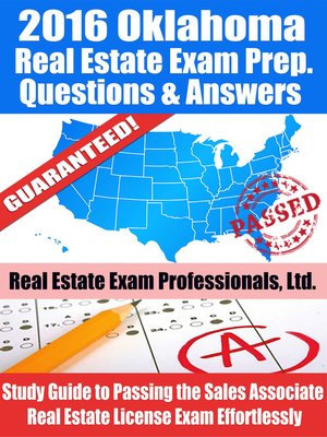 cover image of 2016 Oklahoma Real Estate Exam Prep Questions and Answers